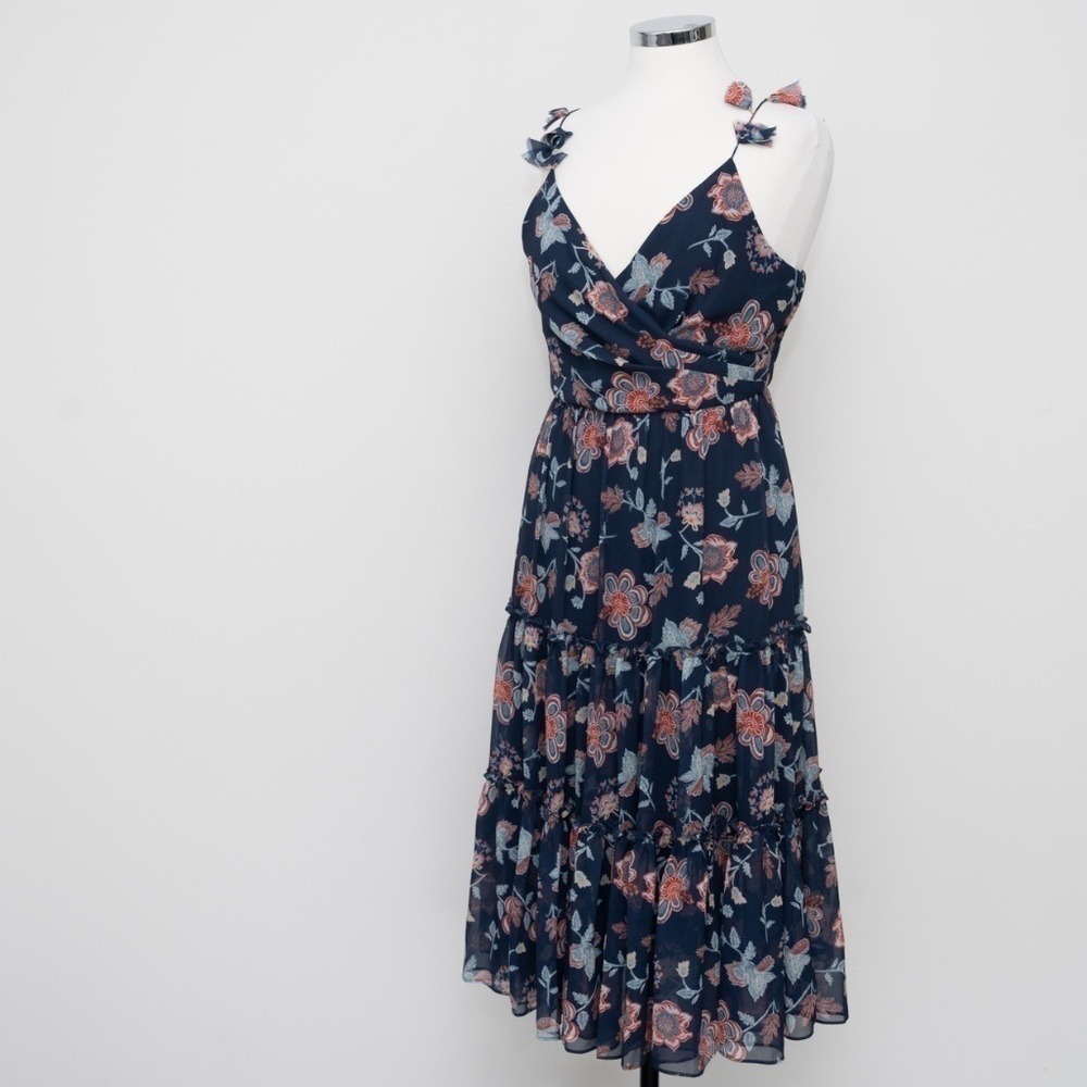 SACHIN & BABI Dalia tiered floral-print chiffon midi dress. - Picture 8 of 15